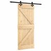 vidaXL Drsna vrata 85 x 210 cm Masiven borov les (neobdelan)