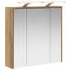 vidaXL Kopalni&scaron;ka ogledalna omara Oreh 63,5 x 16 x 62,5 cm