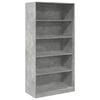 vidaXL Garderobna omara betonsko siva 100x50x200 cm iverna plo&scaron;ča