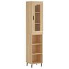 vidaXL Visoka omara sonoma hrast 34,5x34x180 cm inženirski les