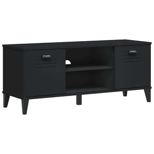 vidaXL Klop za čevlje VIKEN črna 106x35x45 cm inženirski les