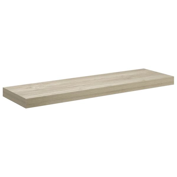 vidaXL Stenska polica barva hrasta 80x23,5x3,8 cm MDF