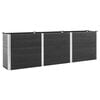 vidaXL Visoka greda siva 300x50x91 cm WPC