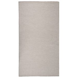 vidaXL Zunanja preproga plo&scaron;čato tkanje 80x150 cm svetlo siva
