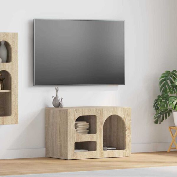 vidaXL TV omarica Sonoma hrast 60 x 35 x 40 cm Konstruiran les