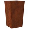 vidaXL Garden Planters 2 kosa 45x45x75 cm Weathering Steel