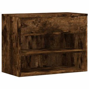vidaXL Klop za čevlje dimljeni hrast 60x30x45 cm konstruiran les