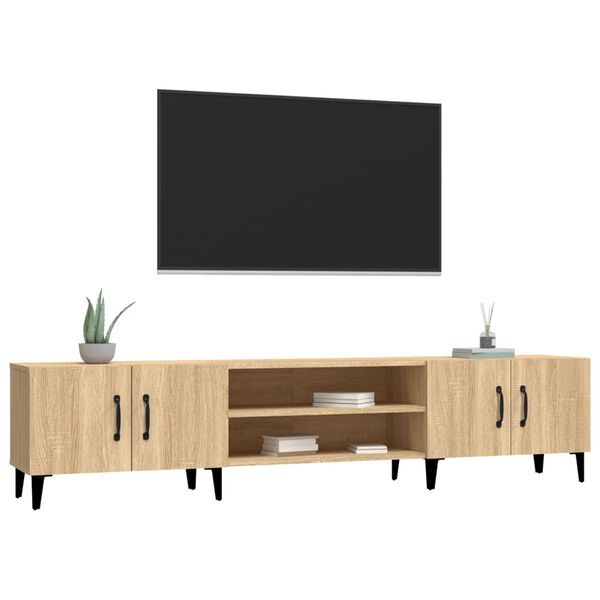 vidaXL TV omarica sonoma hrast 180x31,5x40 cm inženirski les