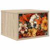 vidaXL Stenska nočna omarica GENNEP Sonoma hrast 36 x 33 x 25 cm