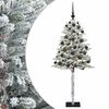 vidaXL Umjetno božično drevo z okrasnimi kroglami 120 cm 150 LED