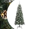 vidaXL Umestno božično drevo Zelena 150 cm PVC, plastika in jeklo
