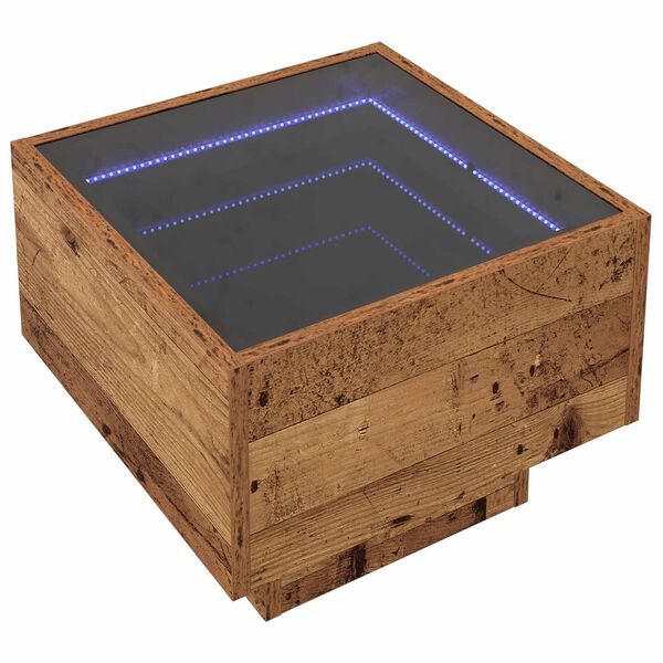 vidaXL Klubska miza Star les 40 x 40 x 30 cm Konstruiran les