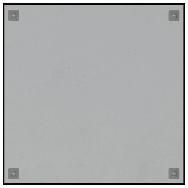vidaXL Stenska magnetna tabla črna 60x60 cm&nbsp;kaljeno steklo