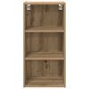 vidaXL Viseča omarica Umetni hrast 40 x 29,5 x 80 cm Konstruiran les