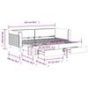 vidaXL Izvlečna dnevna postelja s predali temno siva 90x200 cm žamet