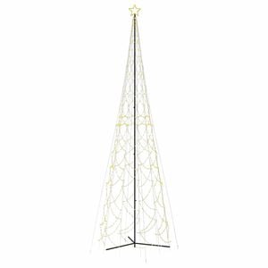vidaXL Božično drevo v stožcu toplo bela 3000 LED diod 230x800 cm