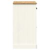 vidaXL Komoda s predali VIGO 78x40x75 cm bela trdna borovina