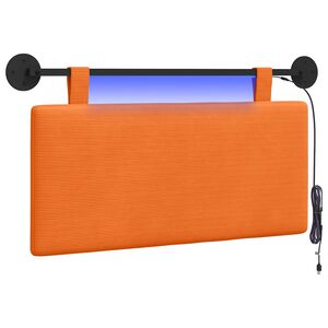 vidaXL Viseče vzglavje postelje Oranžna Žametna tkanina