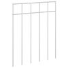 vidaXL Vrtni panel ograje 48 kos 25 x 30 cm Pocinkano jeklo Srebrna