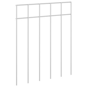 vidaXL Vrtni panel ograje 48 kos 25 x 30 cm Pocinkano jeklo Srebrna