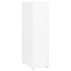 vidaXL Premična arhivska omara bela 28x41x109 cm kovinska