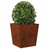 vidaXL Garden Planters 2 kosa 50x50x50 cm Weathering Steel
