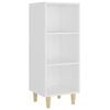 vidaXL Komoda bela 34,5x32,5x90 cm konstruiran les