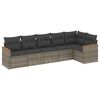 vidaXL Patio Sofa Set 4-sedežni Grey