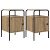 vidaXL Nočna omarica 2 kos Artisan hrast 35 x 36,5 x 56 cm