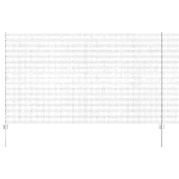 vidaXL Ograja s stebrom srebrna 1,4 x 25 m Jeklo