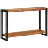 vidaXL Konzolna miza Rjava 120 x 33 x 75 cm Masiven les akacije