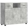 vidaXL Lesena omara Betonsko siva 88,5 x 30,5 x 73 cm Konstruiran les