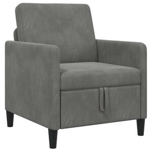 vidaXL Sofa s shrambo Temno siva 72 x 78 x 87 cm Poliester