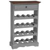 vidaXL Stojalo za vino trden mahagonij 55x23x85 cm
