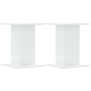 vidaXL Stojalo za zvočnike 2 kosa belo 30x30x40 cm inž. les