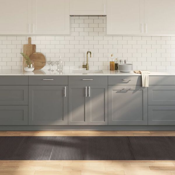 vidaXL Preproga pravokotna temno rjava 80x400 cm bambus