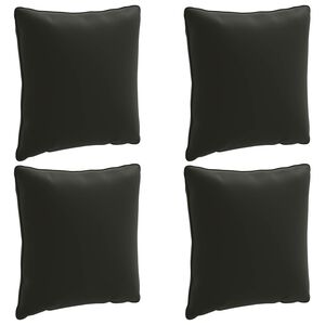 vidaXL 4-delne blazine za hrbet PUTTEN 4 pcs 100% poliester Črna