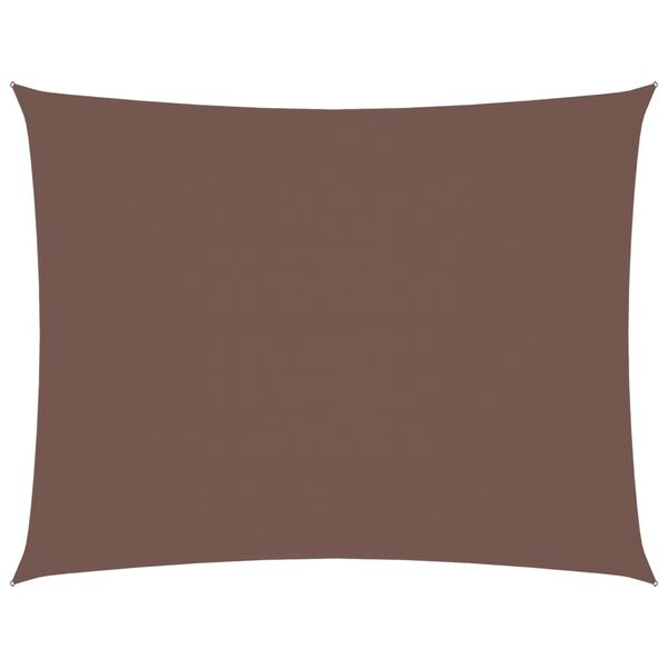 vidaXL Senčno jadro oksford blago pravokotno 2x3,5 m rjavo