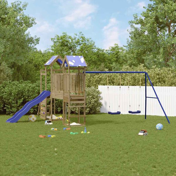 vidaXL Zunanje igralo impregnirana borovina