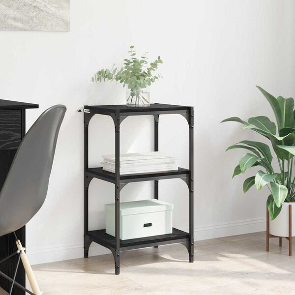 vidaXL Knjigovni omar Črni hrast 40 x 33 x 70,5 cm