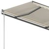 vidaXL Prostostoječa ročno zložljiva tenda 350x250 cm krem