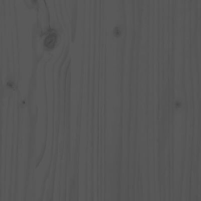 vidaXL Posteljni okvir iz trdne borovine 180x200 cm siv
