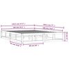vidaXL Posteljni okvir 140x190 cm trden les