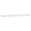 vidaXL Visoka greda gabion pocinkano jeklo 400x100x20 cm