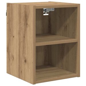 vidaXL Viseča omarica Umetni hrast 30 x 29,5 x 40 cm Konstruiran les
