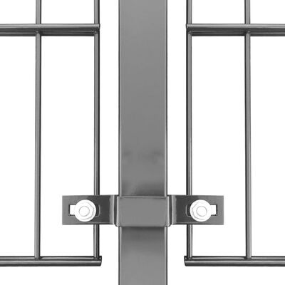 vidaXL Ograjni paneli s stebrički premazano železo 6x0,8 m antracit