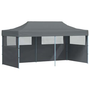 vidaXL Zložljiv pop-up vrtni &scaron;otor s stranicami 3x6 m antraciten