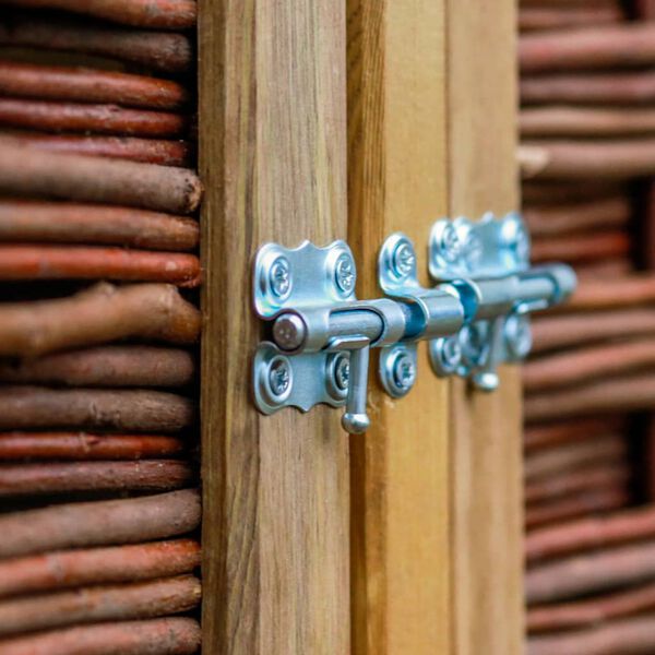 vidaXL Lopa za &scaron;tiri ko&scaron;e za smeti borovina in protje