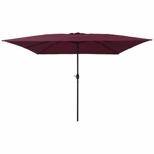 vidaXL Vrtni dežnik Bordeaux rdeča 295 x 295 x 245 cm