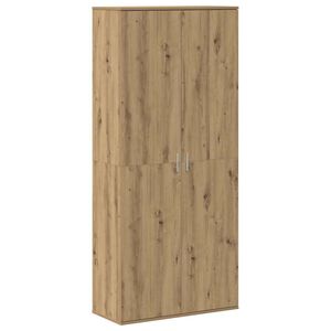 vidaXL Visoka omara 80 x 35 x 180 cm Inženirski les artisan hrast
